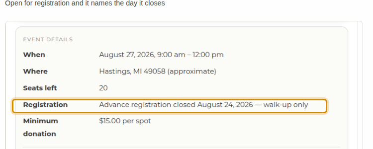 Signed out you see the open topics and an invitation to join